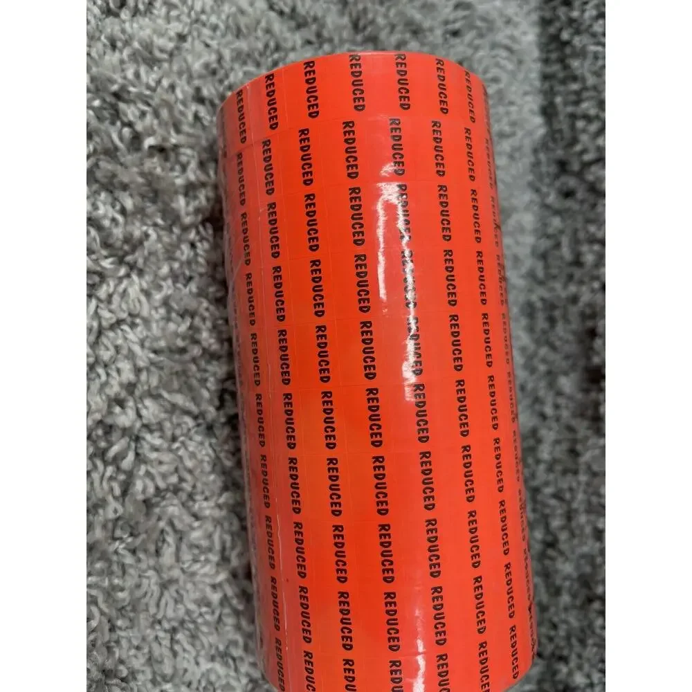 Flourescent Orange With Black Reduced Labels 10 Pack New